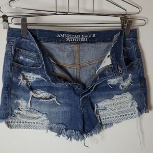 American Eagle Outfitters Ripped Denim Shorts